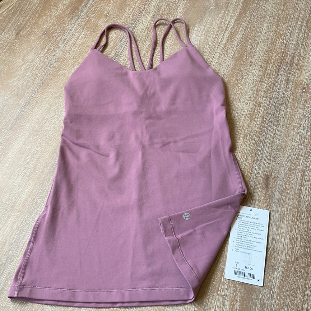 Lululemon Create Your Calm Tank Size 6 - Picture 3 of 7